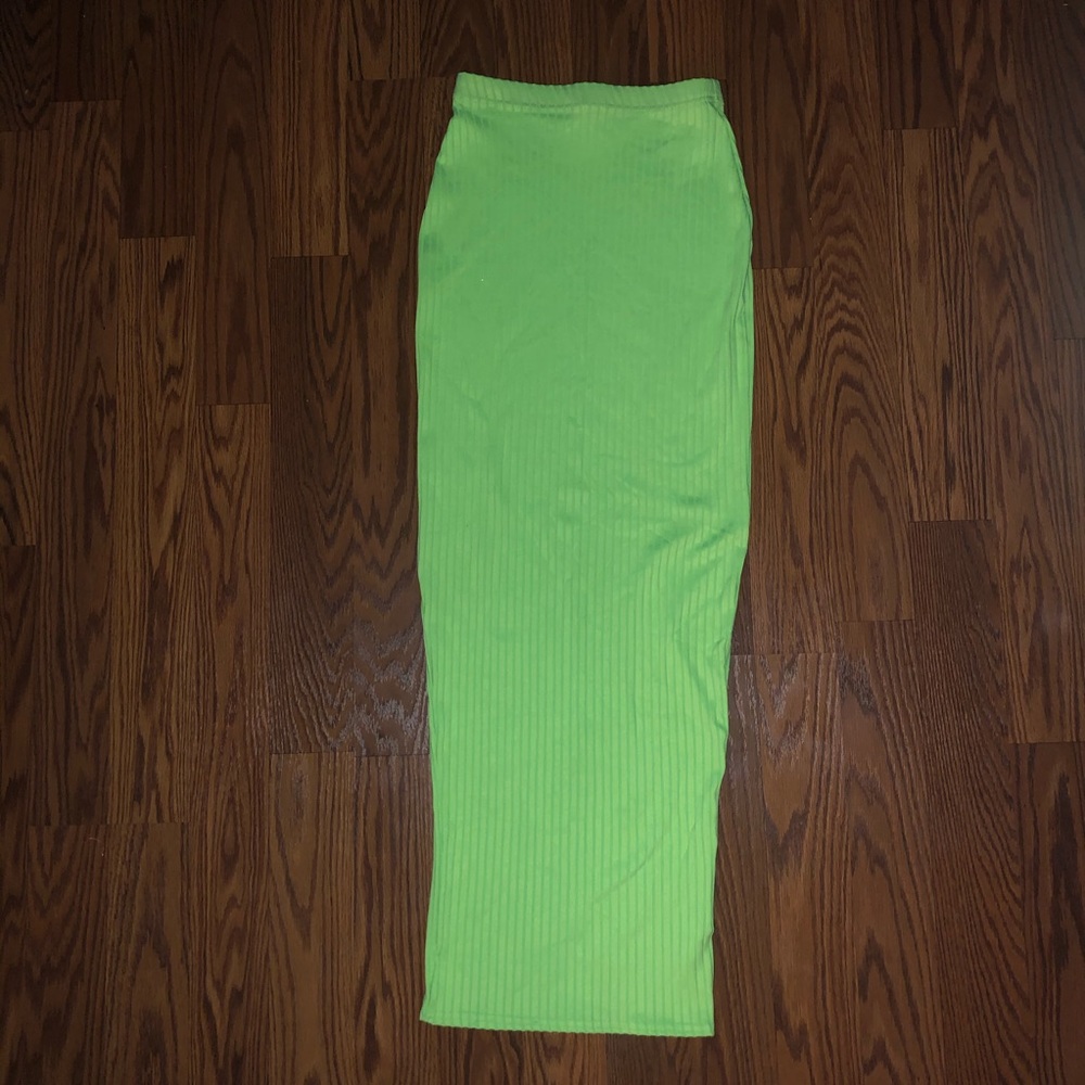 Neon green Maxi Skirt